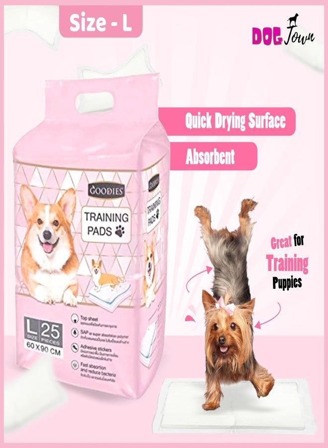 DOGTOWN Goodies Traning Pads| Size - L |Dog Training Pads/Training Pee and Potty Pads with Quick Drying Surface and Absorbent Core/Suitable for Small/Large Breed Puppies (Pack of 2) - Image 4